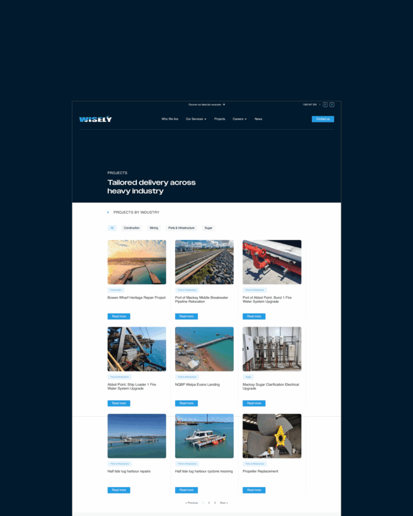 Wisely Website UI Design