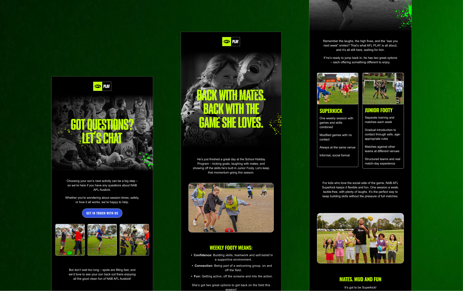 AFL play case study