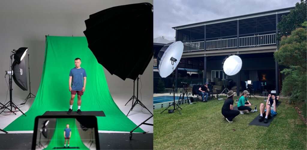 BTS for HWQ shoot 